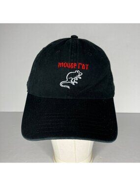 Parks and Recreation Mouse Rat Dad Hat Adjustable One Size Black TV Show Merch